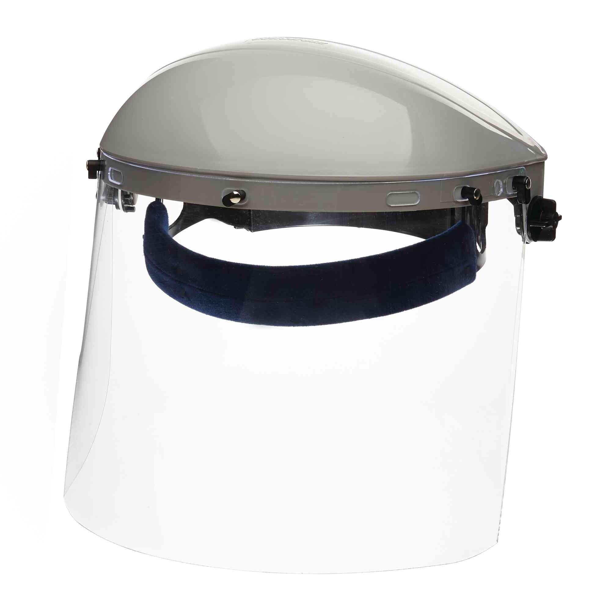 Sellstrom® - Face Shield - 301 Series - 8" x 15.5" x 0.40" Window - Clear - Ratcheting Headgear - Single Crown - Model # S30120